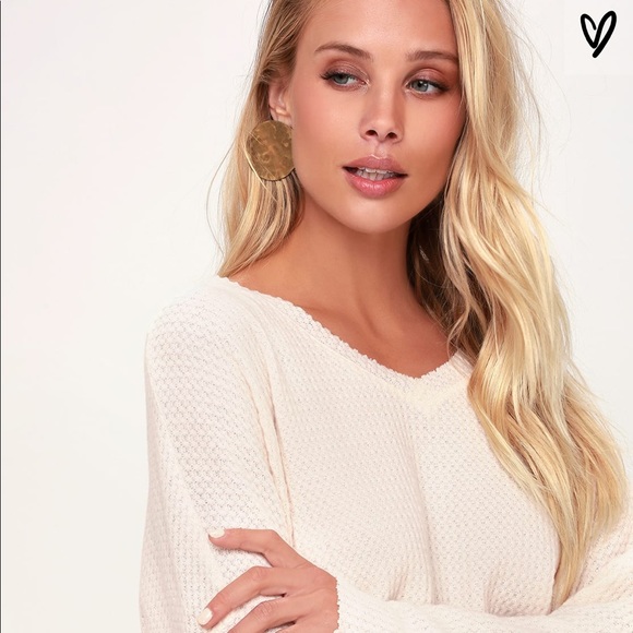 Soft blush knit long sleeve top - Picture 4 of 4